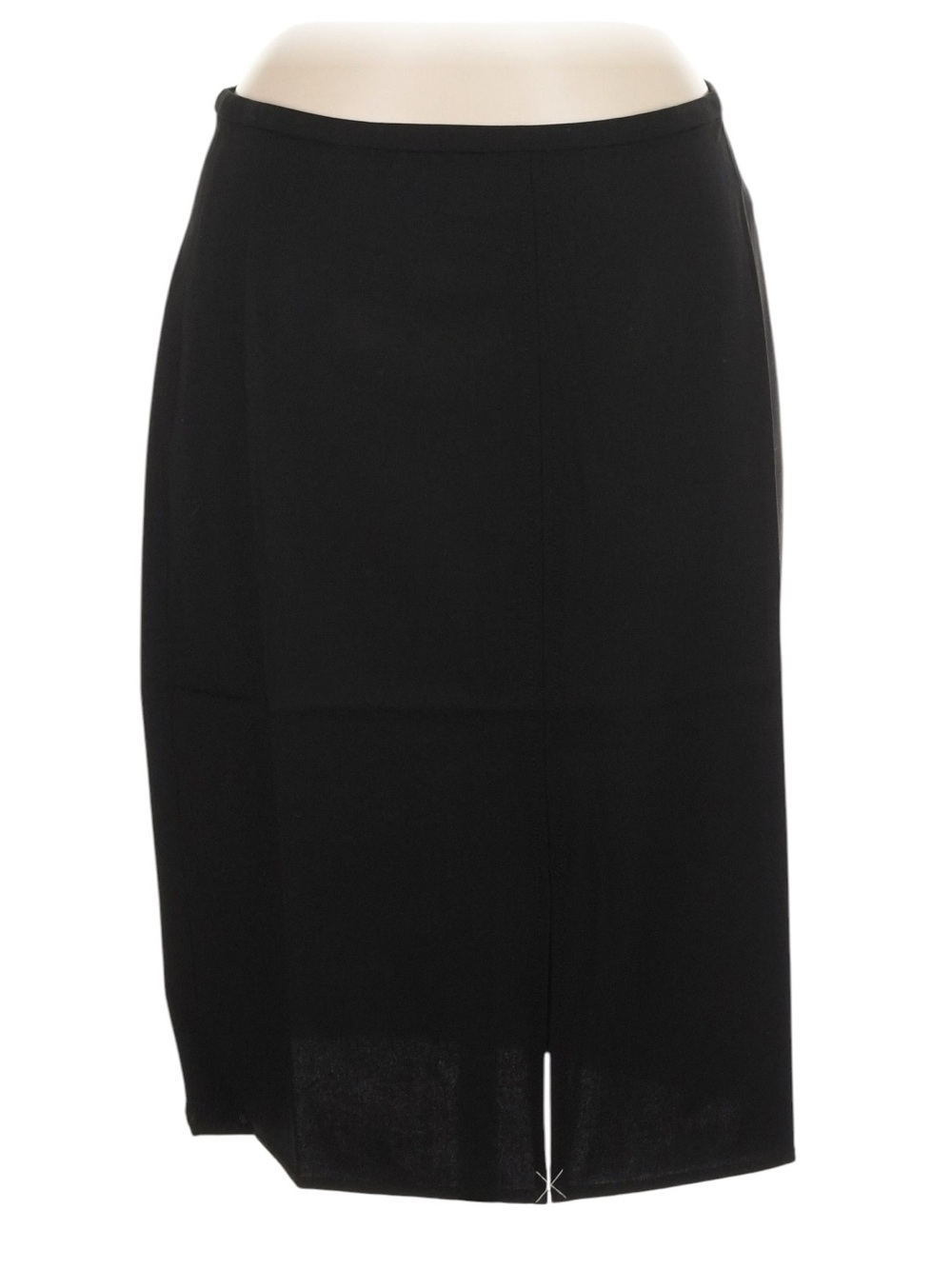 J. Crew Pencil Knee Length Skirt in Italian bi-stretch Wool Blend 6 Black NWT